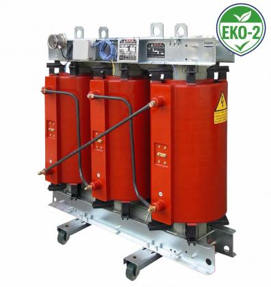 Силовий трансформатор сухий TTR-A Ao-10%Ak ECO+P 1250 kVA 10 kV +/- 2x2,5 % / 400 V