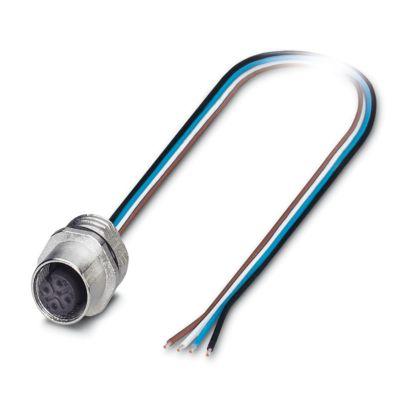 SACC-E-M12FS-4CON-PG9/0,5 - Вбудовуваний з'єднувач для датчика / виконавчого елемента, гніздо