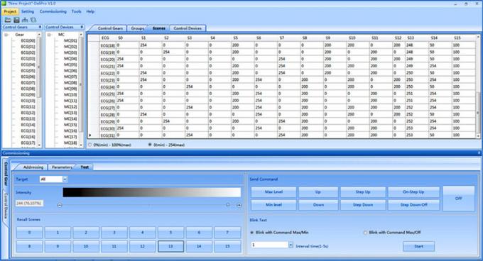 DaliPro system configuration software