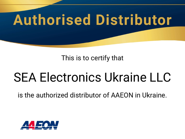 Компанія СЕА подовжила статус офіційного дистриб’ютора AAEON в Україні