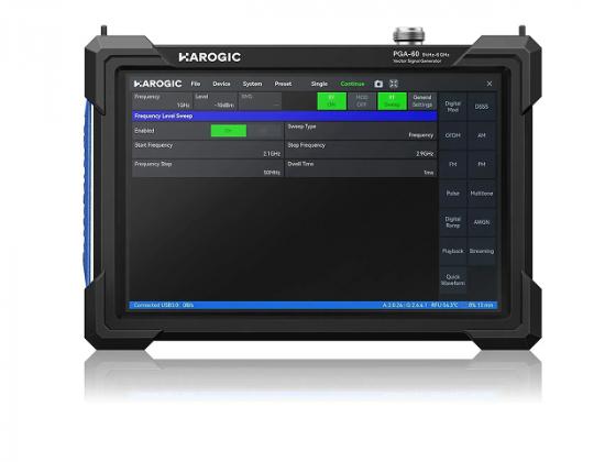 Портативный векторный генератор сигналов HAROGIC PGA-60 – доступен для заказа в SEA Test & Measurement