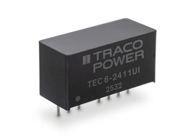 Нова серія DC/DC-перетворювачів TEC 6UI від TRACO доступна для замовлення