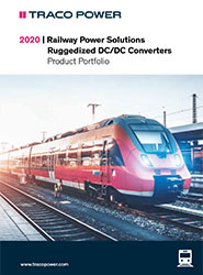 Каталог решений для железнодорожного транспорта от TRACO POWER на 2020 год