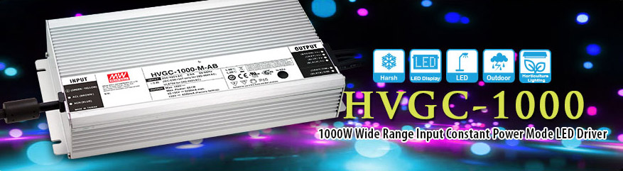 HVGC-1000 - драйвер для светодиодов мощностью 1000 Вт от MEAN WELL