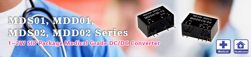 Новые DC/DC-преобразователи мощность 1-2 Вт от MEAN WELL