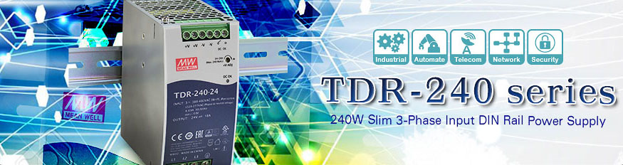 TDR-240 - новые трехфазные источники питания на DIN-рейку