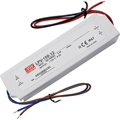 LPV-100 являются чрезвычайно популярным бюджетным решением AC/DC-преобразователя для светодиодных приложений средней мощности