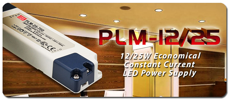 Источник питания для LED-освещения серии PLM-12/25