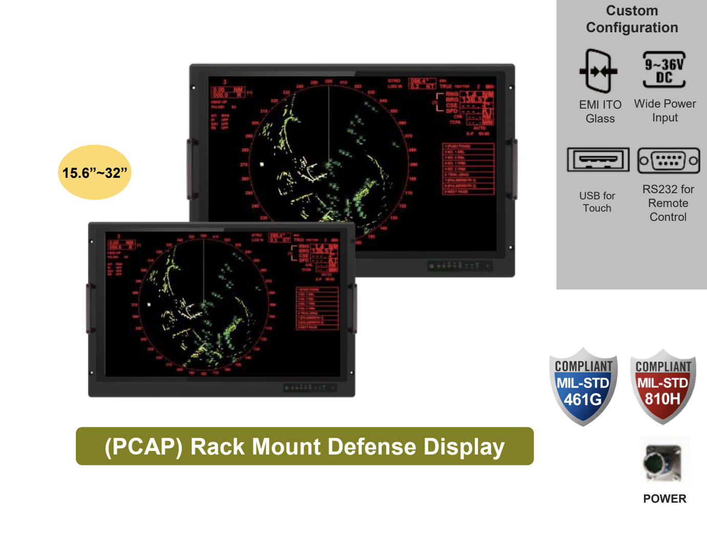(PCAP) Захисний дисплей для встановлення у стійку